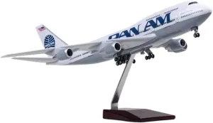 1 150 Scale for B747 Airline Model Airplane Resin Diecast Miniature Plane with Wheel Landing Gear for Collection Display(No lamp)
