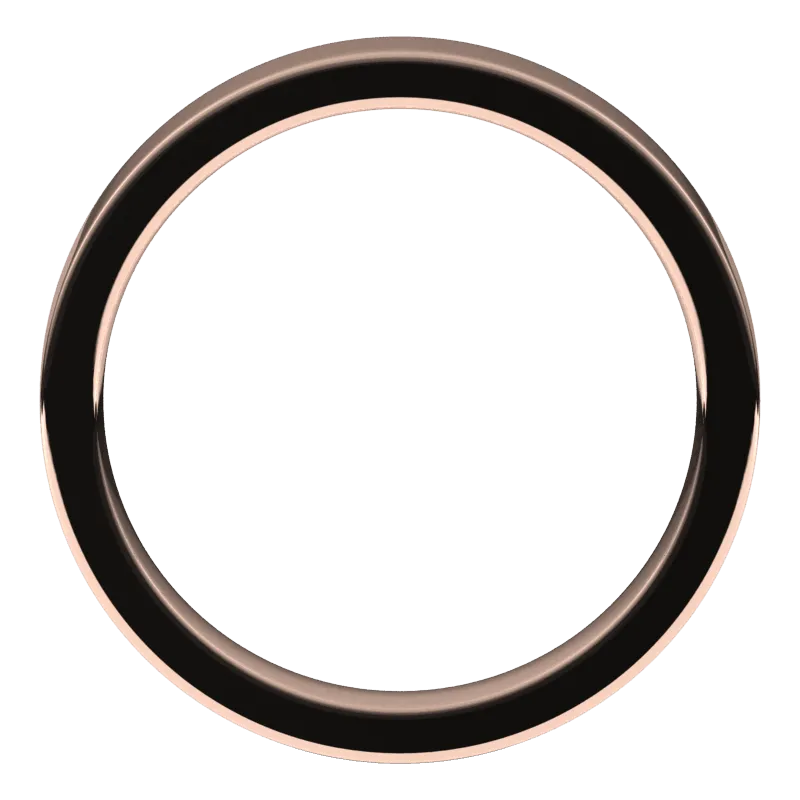 3.5mm Flat High Polished Finish Comfort Fit Wedding Ring