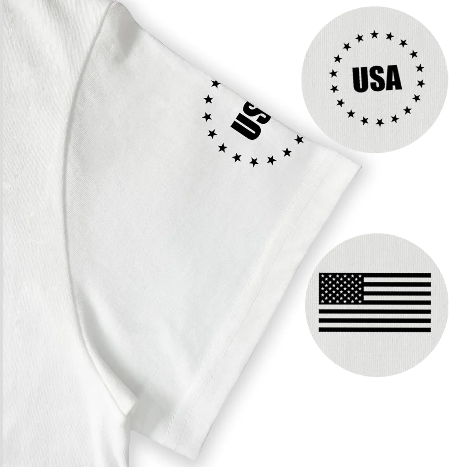 4th of July Shirts Men:USA American Flag Patriotic Independence Day Higher Quality Short Sleeve T-Shirt