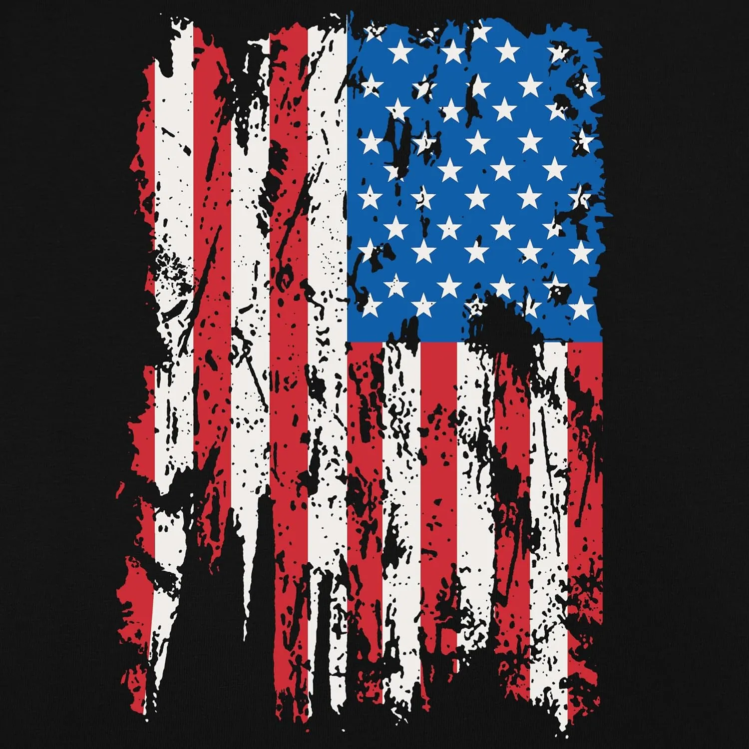 4th of July Shirts Men:USA American Flag Patriotic Independence Day Higher Quality Short Sleeve T-Shirt