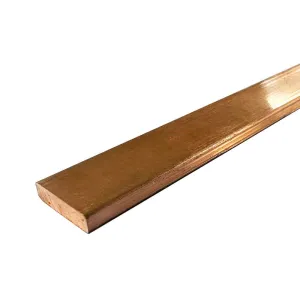 60mm x 10mm Brushed Polished Copper Flat Bar