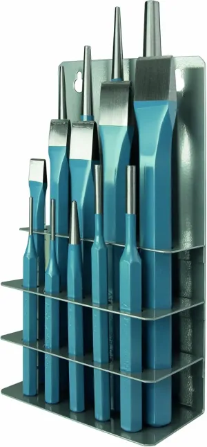 6633120000 Tool Set 14 Pieces with 1 Centre Punch 3 x 125 mm, 4 Pin Punch 2/3 / 5/6 mm and 4 x Drift Punch 5 x Flat Chisel