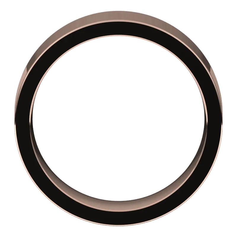 7mm Flat High Polished Finish Comfort Fit Wedding Ring