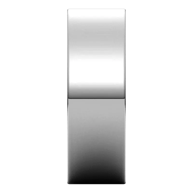 7mm Flat High Polished Finish Comfort Fit Wedding Ring