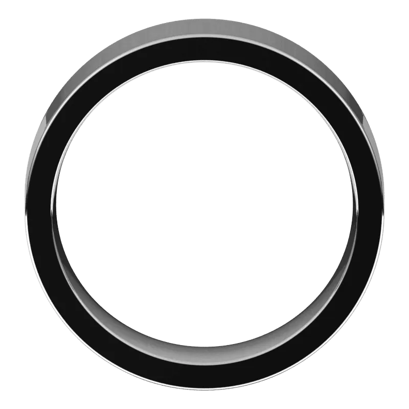 7mm Flat High Polished Finish Comfort Fit Wedding Ring
