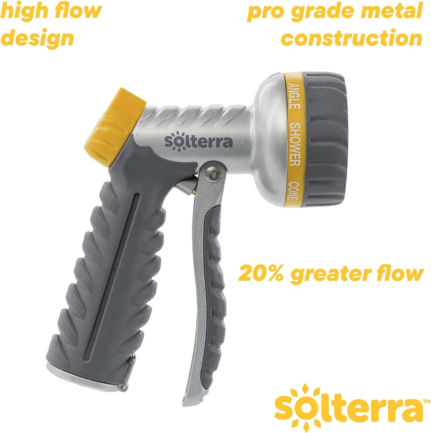 8-Pattern Garden Hose Nozzle with Front Trigger