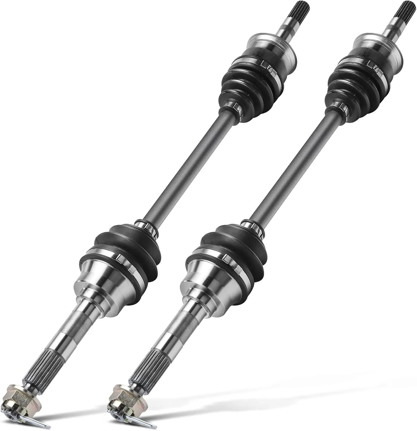 A-Premium Pair (2) Front CV Axle Shaft Assembly Compatible with Kawasaki Mule 2510 2000-2002, Mule 3010 2001-2008, Mule 4010 2009-2021, Mule 4010 Trans 2015-2021, 4x4 Models, Driver and Passenger Side