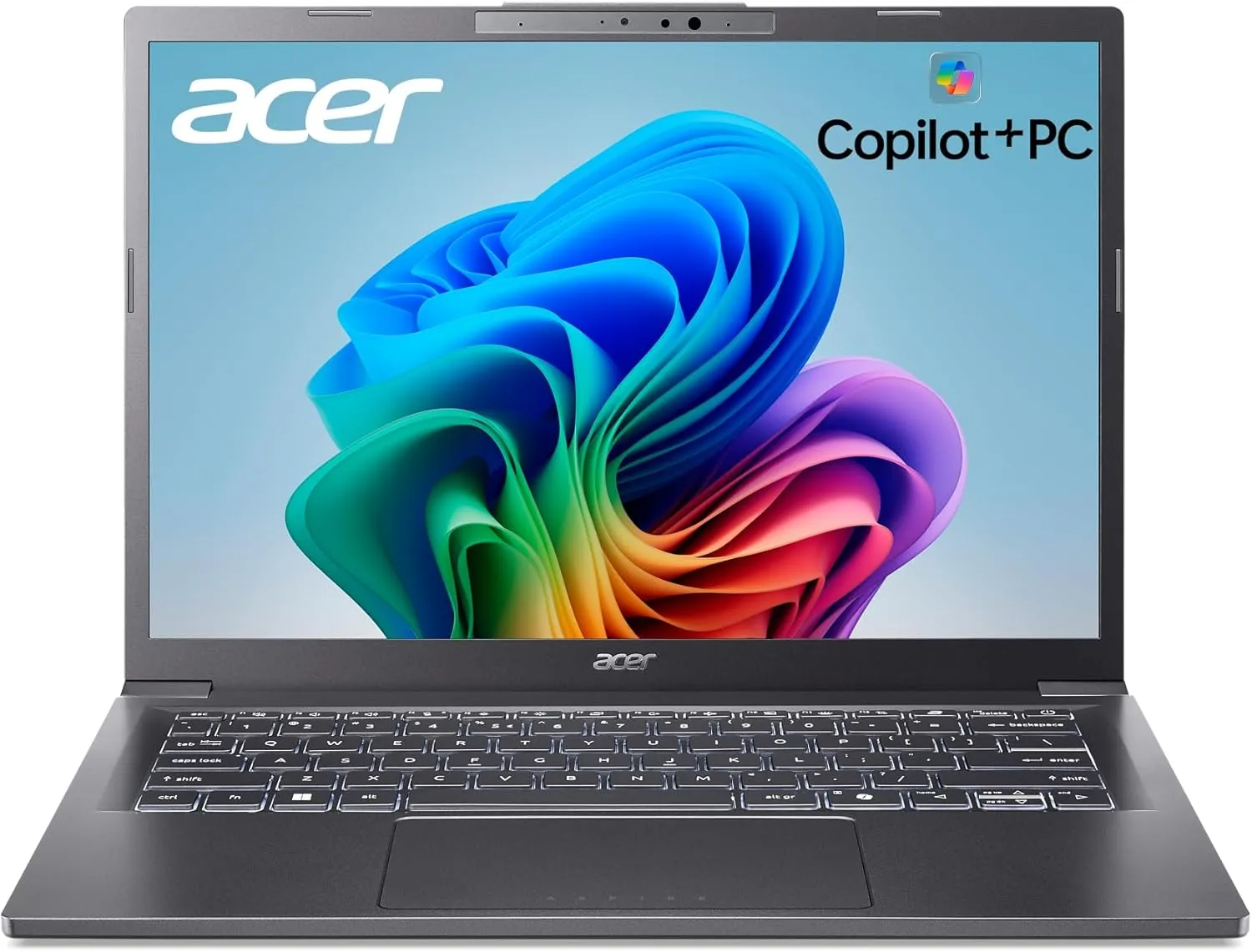 acer Aspire 14 AI Copilot  PC | 14" WUXGA Display | Intel Core Ultra 5 Processor 226V | NPU: Up to 40 Tops - GPU: Up to 53 Tops | Intel ARC 130V | 16GB LPDDR5X | 512GB SSD | Wi-Fi 6E | A14-52M-51S1