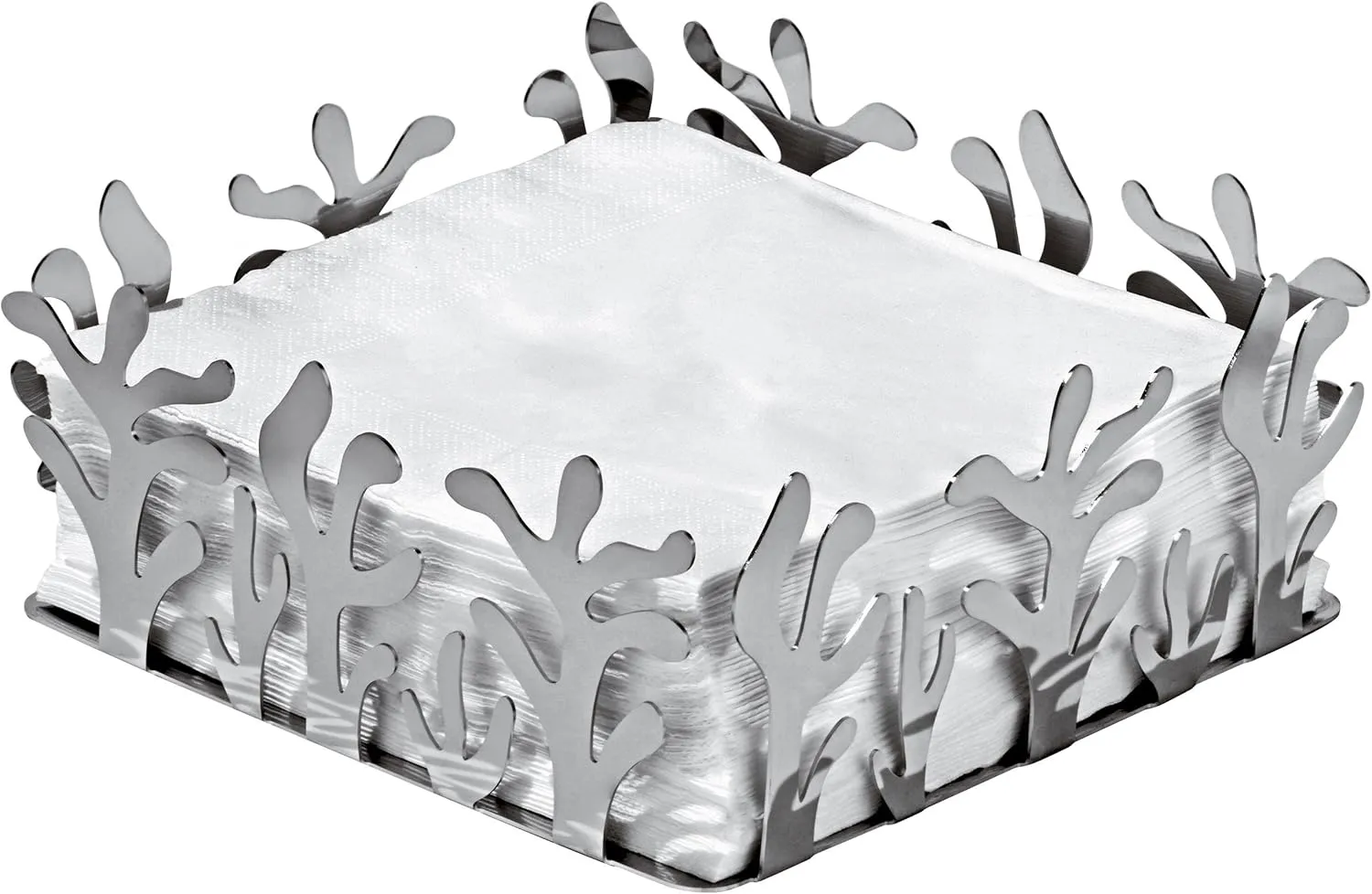 Alessi ESI18 "Mediterraneo" Paper Napkin Holder, Silver