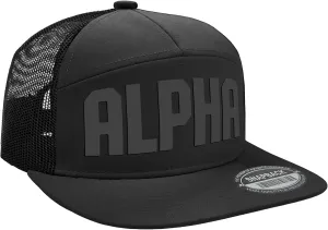 Alpha Workout Hats for Men, 7 Panel Laser Vented Classic Adjustable Snapback Hat Mens Gifts