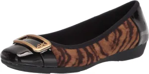 Anne Klein Womens Ulivera Flex Fit Textured Flat Shoes