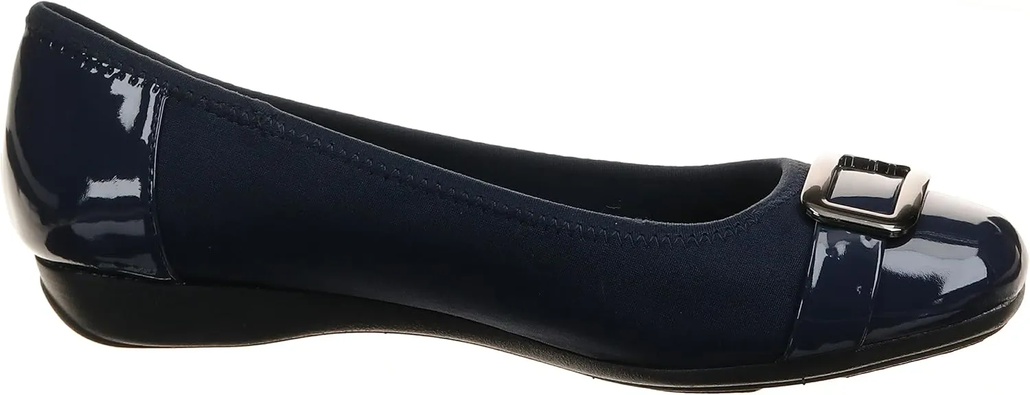 Anne Klein Womens Ulivera Flex Fit Textured Flat Shoes