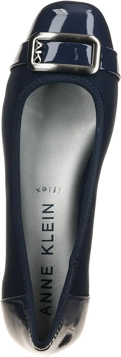 Anne Klein Womens Ulivera Flex Fit Textured Flat Shoes