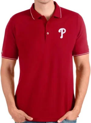 Antigua Men's Philadelphia Phillies Affluent Polo Shirt