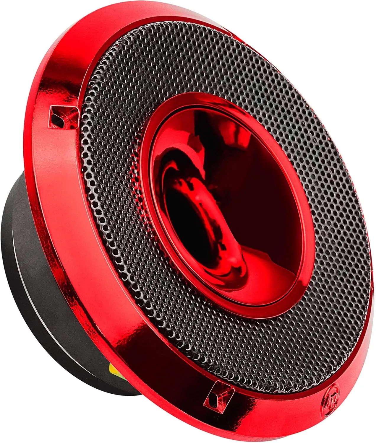Audiopipe 6.5" Compression Horn Mid-Range Loudspeaker (APMB-628GH-RED), 300W, Built-in Compression Horn Driver, Flat Steel Basket, 2-Way Coaxial, KSV Voice Coil, Grill, Sleek Candy Red