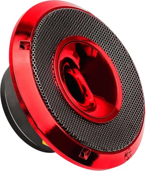 Audiopipe 6.5" Compression Horn Mid-Range Loudspeaker (APMB-628GH-RED), 300W, Built-in Compression Horn Driver, Flat Steel Basket, 2-Way Coaxial, KSV Voice Coil, Grill, Sleek Candy Red
