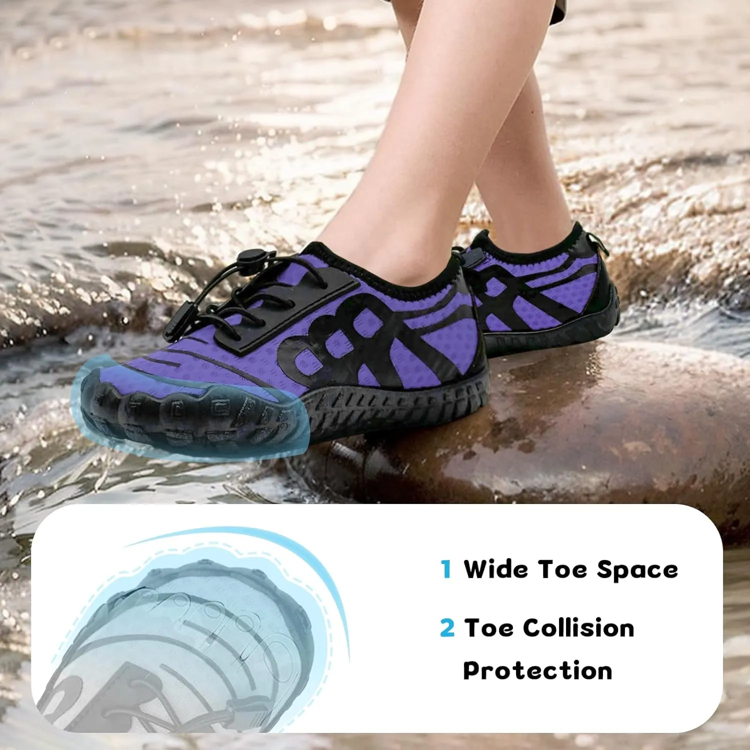 Barefoot Shoes for Women & Men - Minimalist Hiking/Trail Running Footwear with Wide Toe Box | Zero Drop Lightweight Breathable Quick-Dry Outdoor Sneakers (Size 3.5-11)
