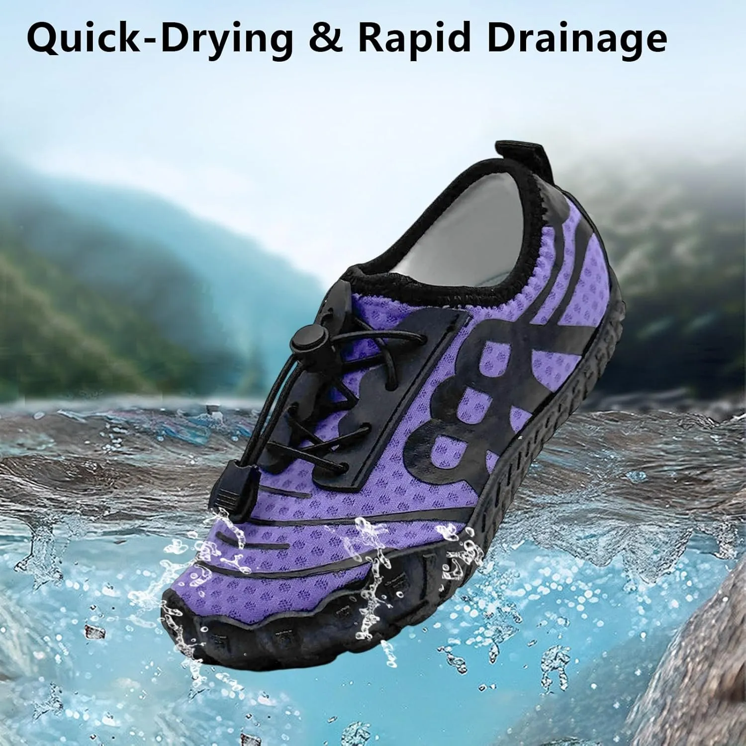 Barefoot Shoes for Women & Men - Minimalist Hiking/Trail Running Footwear with Wide Toe Box | Zero Drop Lightweight Breathable Quick-Dry Outdoor Sneakers (Size 3.5-11)