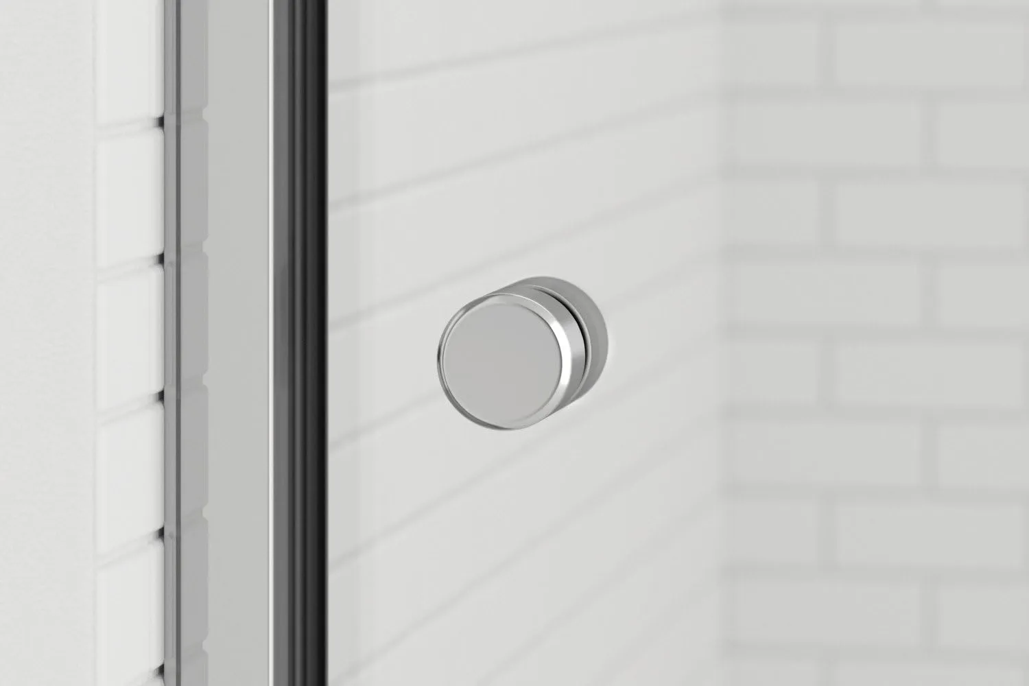 Basco Sliding Shower Door, Rotolo RTLA05B4870CLSV, Chrome, 44-48 in. wide x 70 in. high, 1/4 in. Clear Tempered Glass