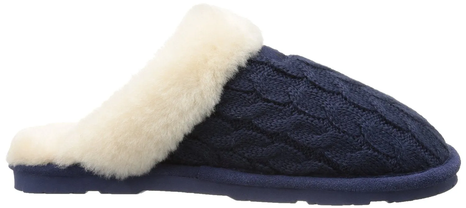 BEARPAW Women's Effie Mule, Charcoal, 8 M US