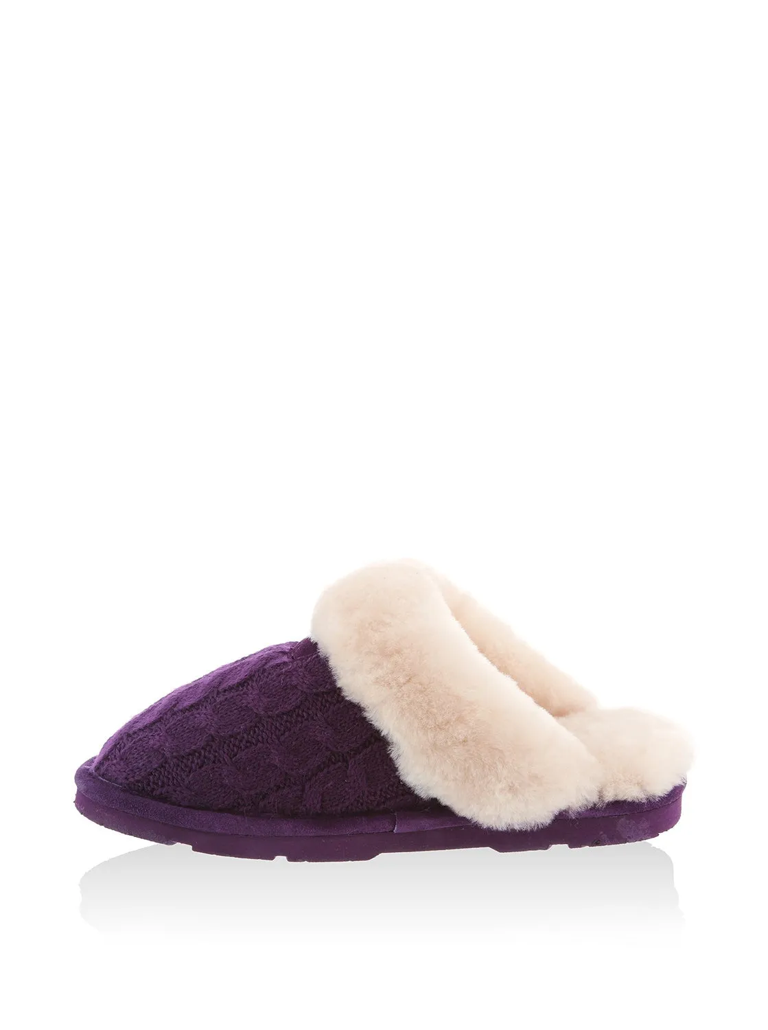BEARPAW Women's Effie Mule, Charcoal, 8 M US