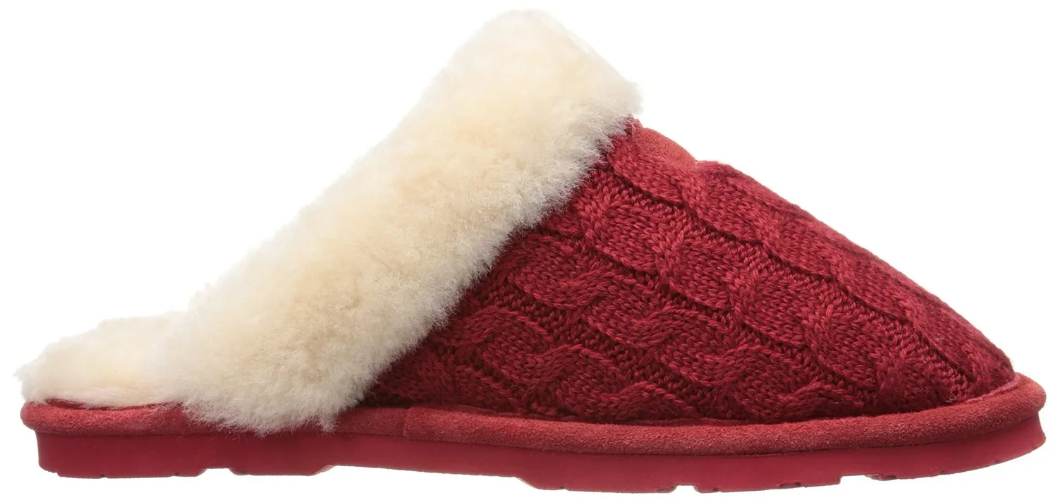 BEARPAW Women's Effie Mule, Charcoal, 8 M US