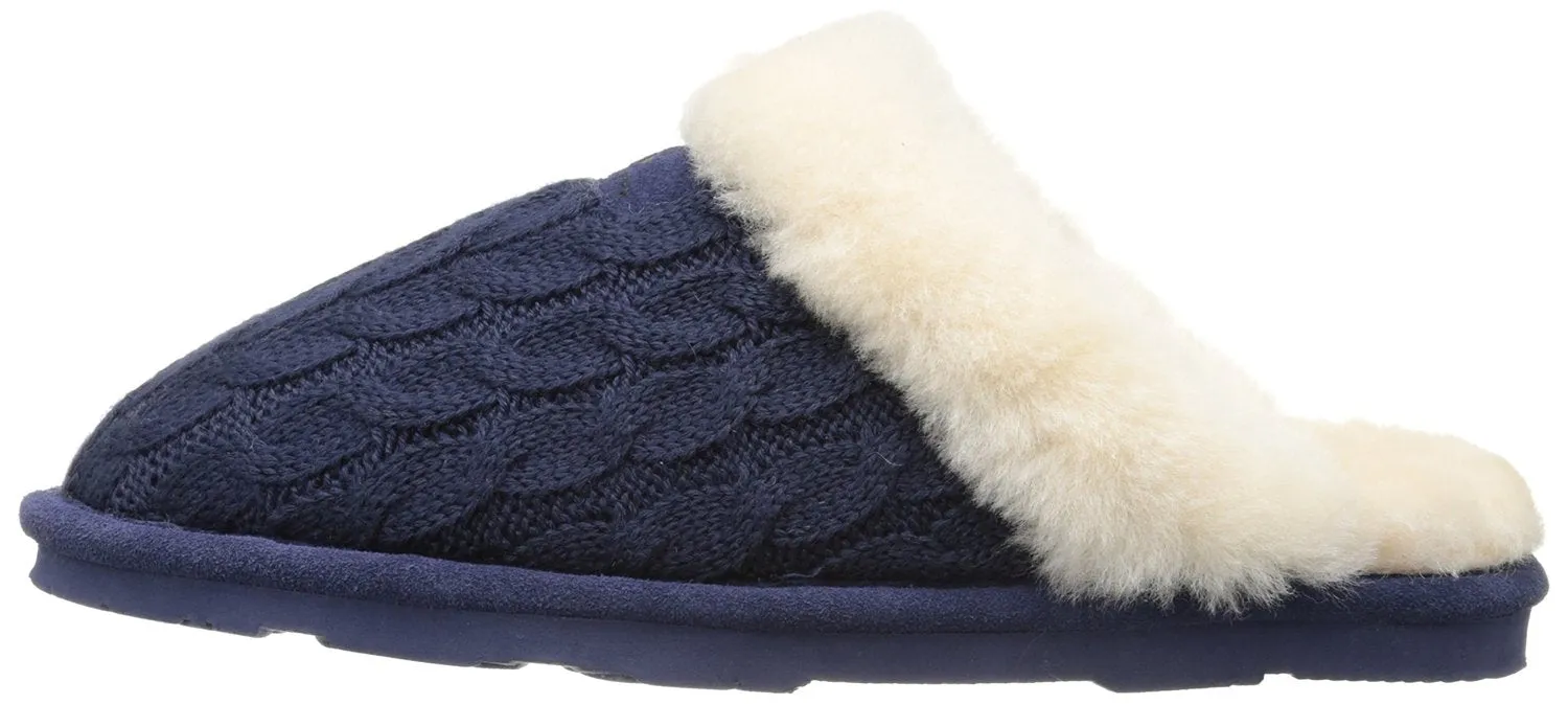 BEARPAW Women's Effie Mule, Charcoal, 8 M US
