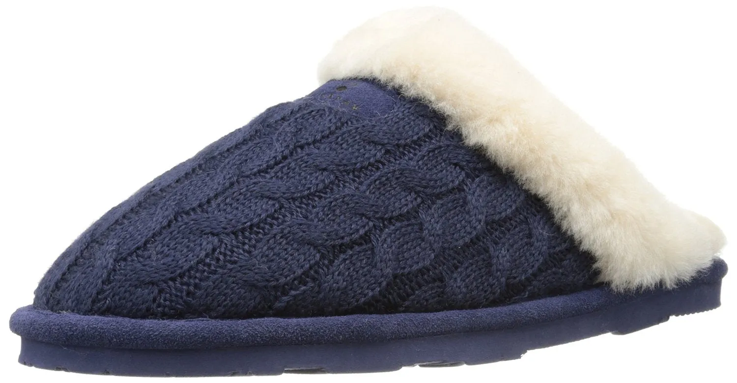 BEARPAW Women's Effie Mule, Charcoal, 8 M US