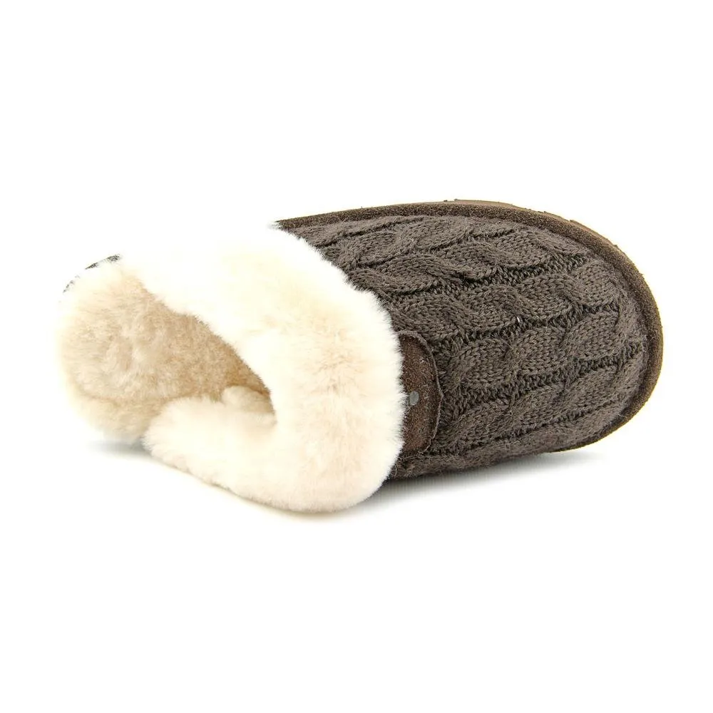 BEARPAW Women's Effie Mule, Charcoal, 8 M US