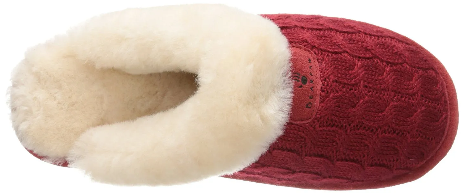 BEARPAW Women's Effie Mule, Charcoal, 8 M US