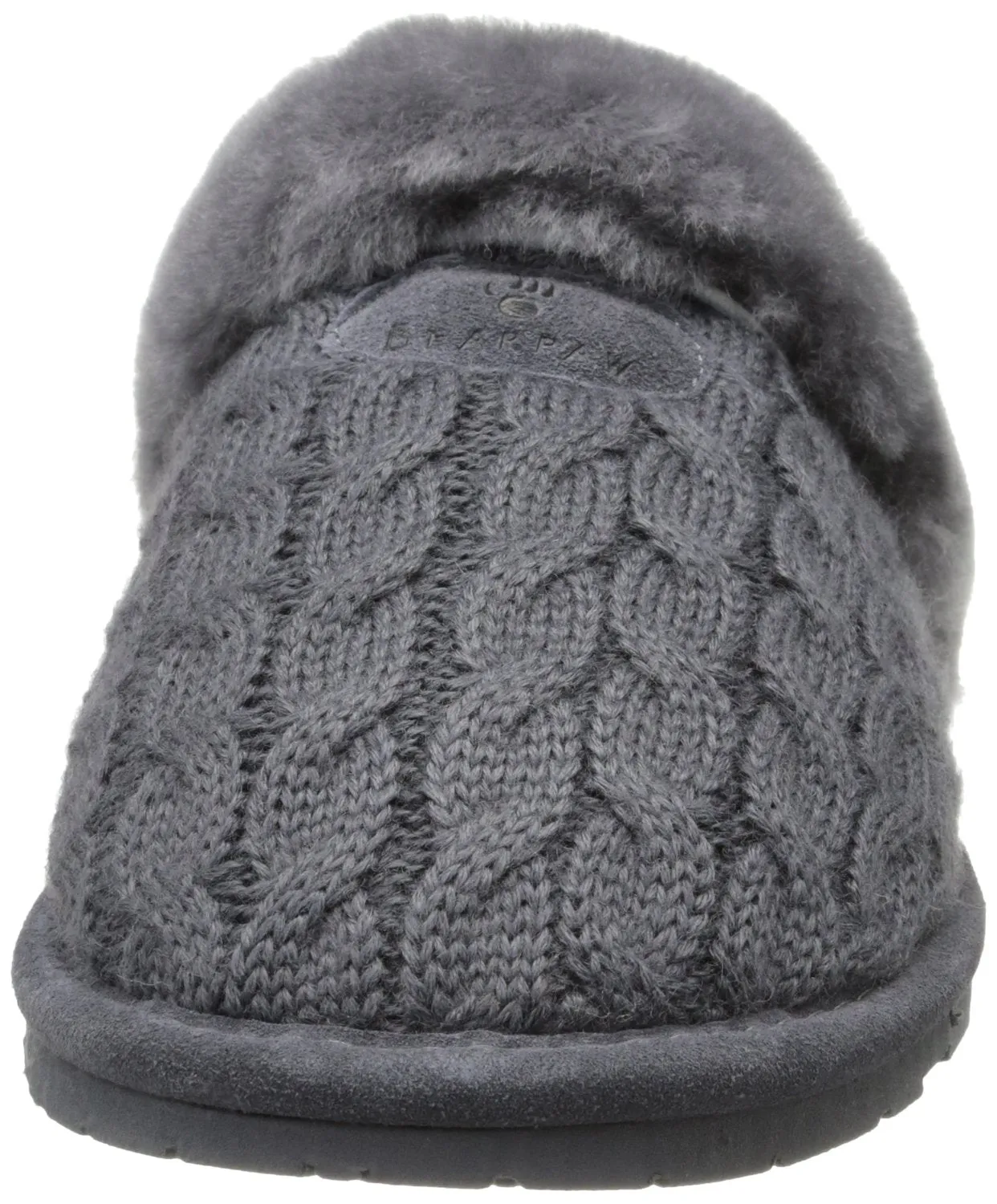 BEARPAW Women's Effie Mule, Charcoal, 8 M US