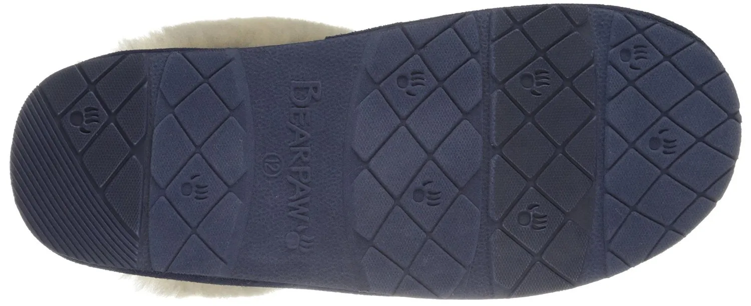 BEARPAW Women's Effie Mule, Charcoal, 8 M US
