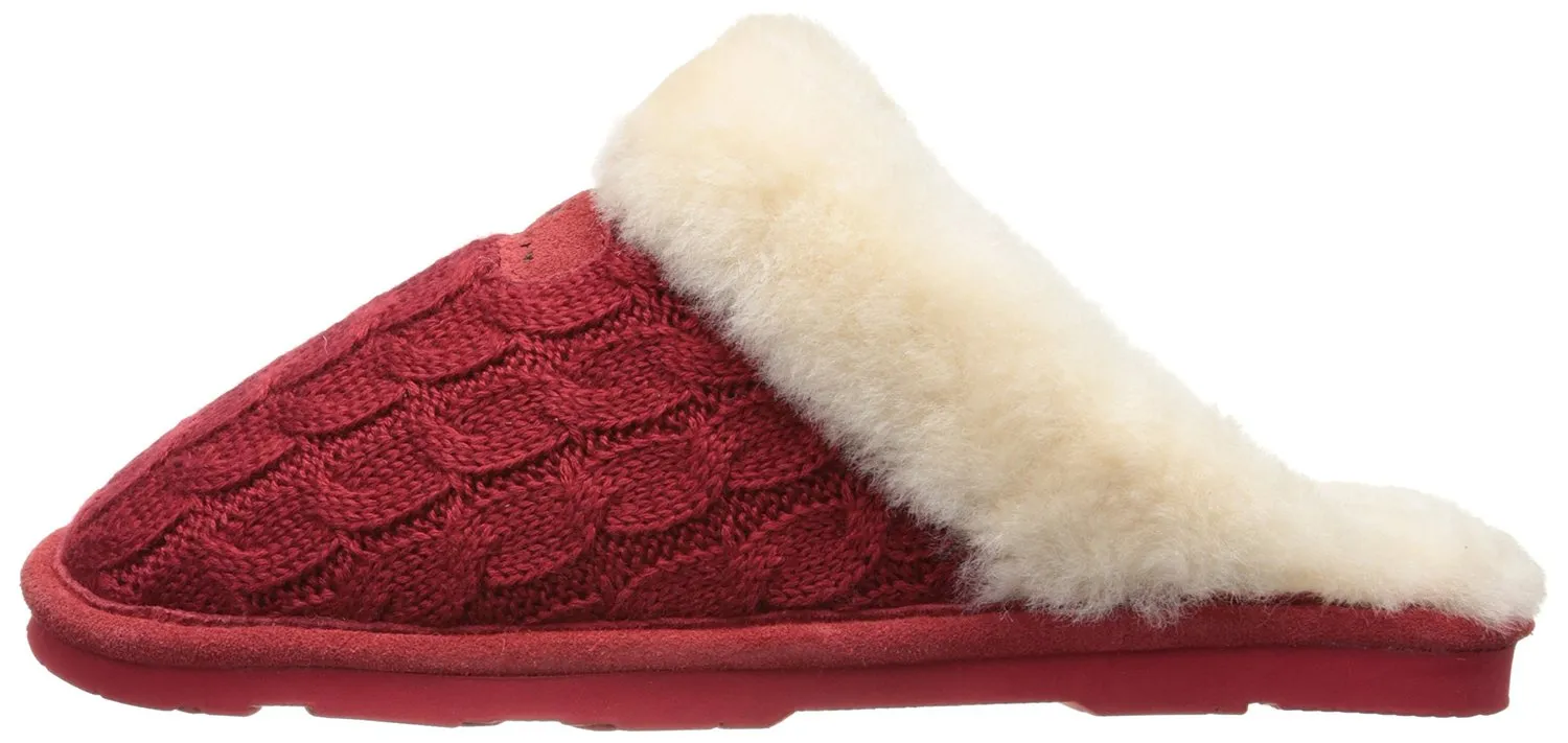 BEARPAW Women's Effie Mule, Charcoal, 8 M US