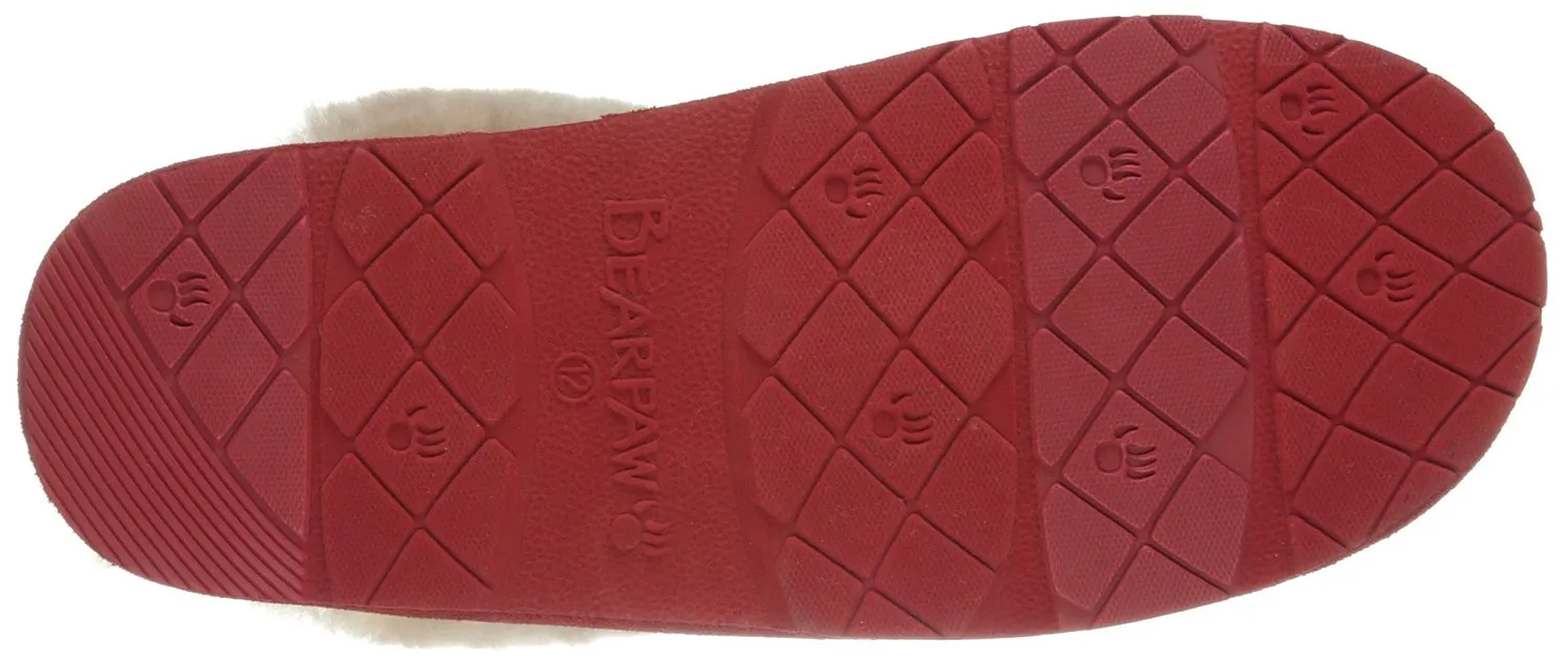 BEARPAW Women's Effie Mule, Charcoal, 8 M US