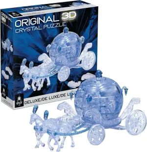 BePuzzled Blue Royal Carriage Deluxe Original 3D Crystal Puzzle, Perfect for Puzzlers Ages 12 and Up, Challenging to Complete and Beautiful to Display, Collect Them All