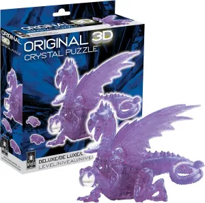 BePuzzled | Dragon Deluxe Original 3D Crystal Puzzle, Ages 12 and Up