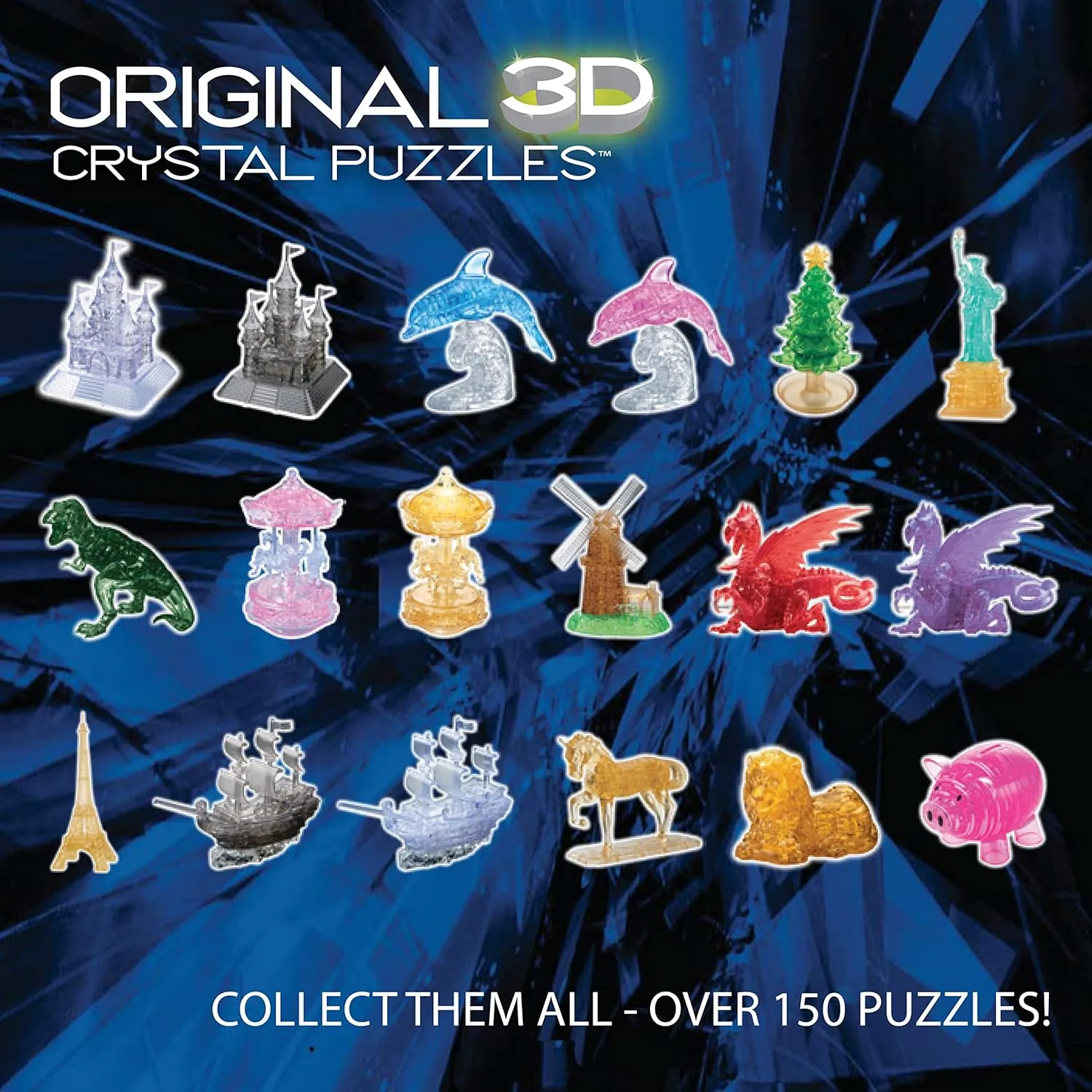 BePuzzled | Dragon Deluxe Original 3D Crystal Puzzle, Ages 12 and Up
