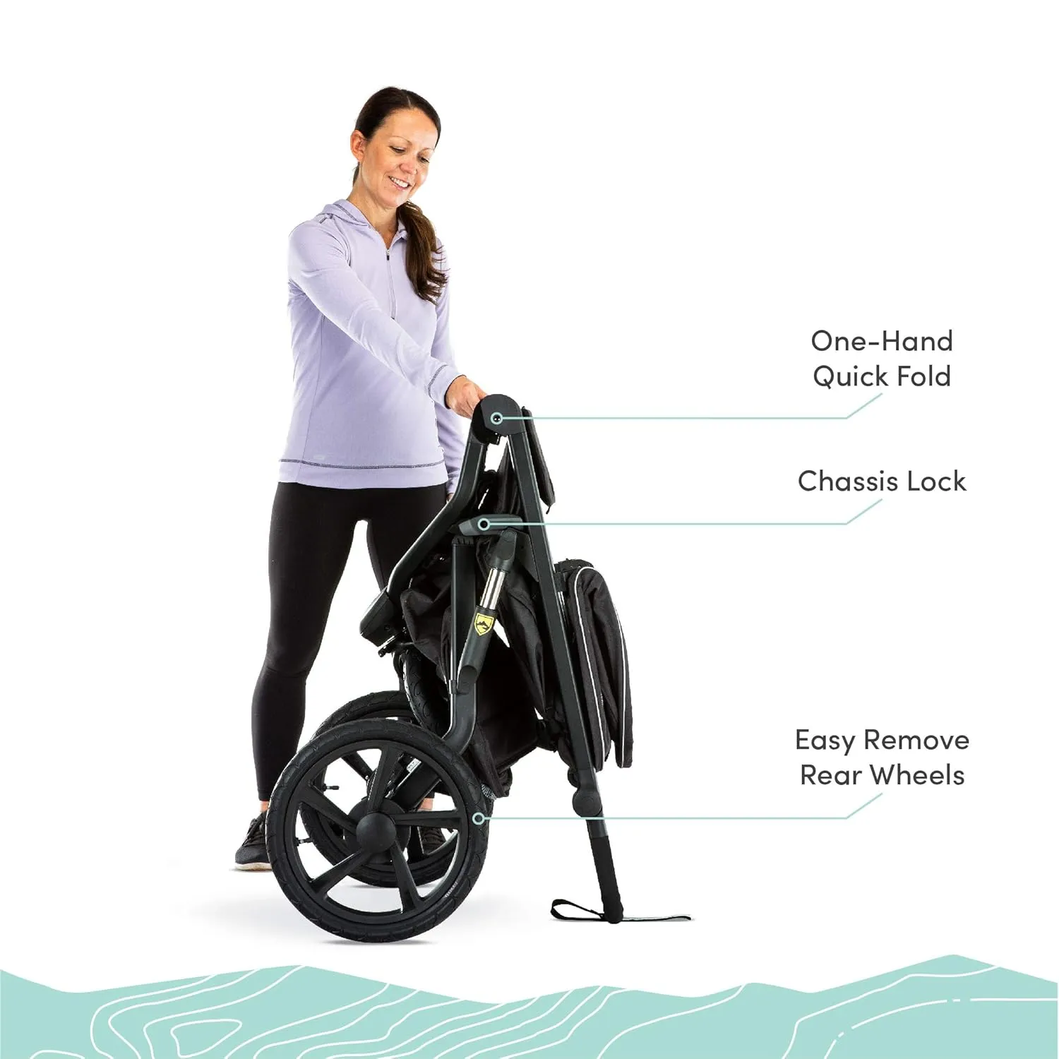 BOB Gear Alterrain Jogging Stroller, Melange Gray