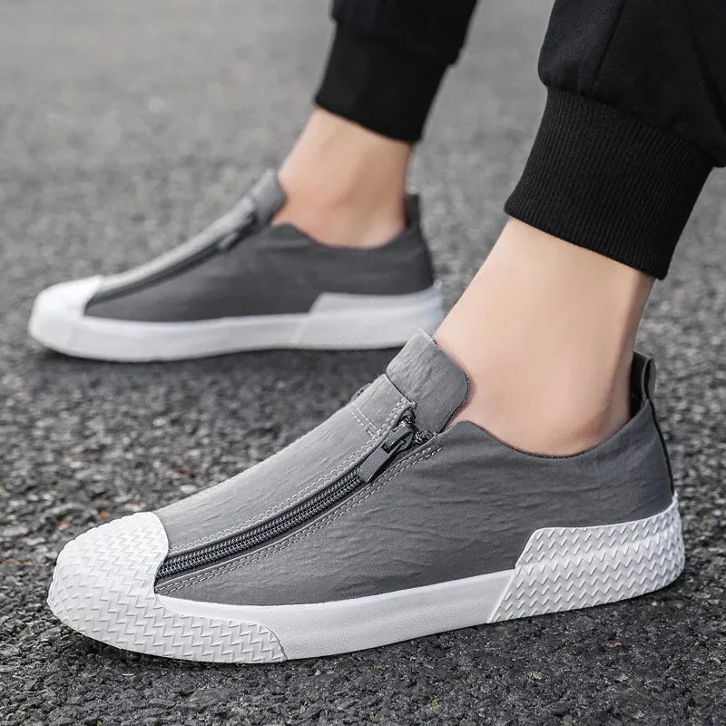 Breathable White Trend Casual Umbrella Canvas Men’s Shoes