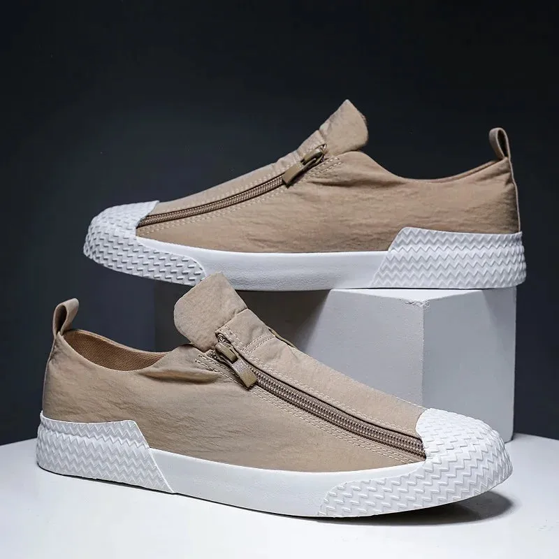 Breathable White Trend Casual Umbrella Canvas Men’s Shoes
