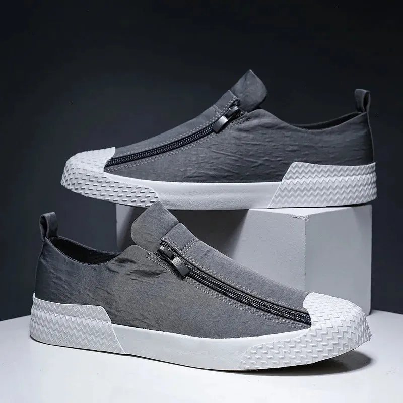 Breathable White Trend Casual Umbrella Canvas Men’s Shoes