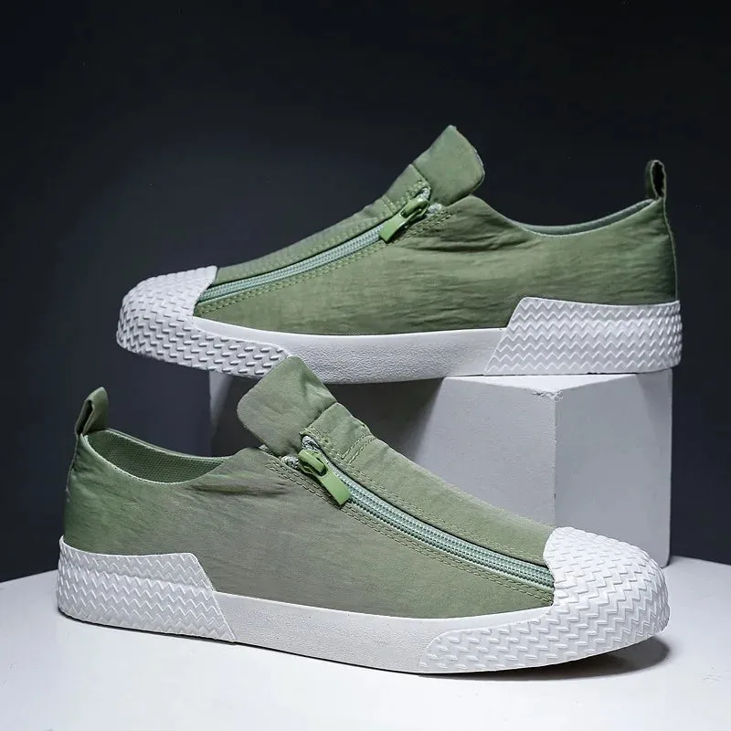 Breathable White Trend Casual Umbrella Canvas Men’s Shoes