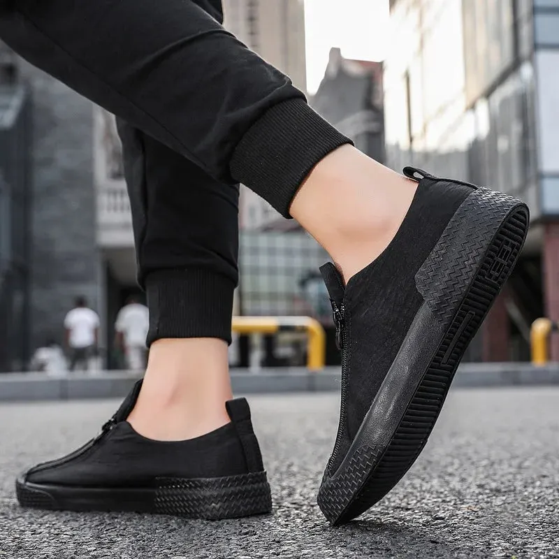 Breathable White Trend Casual Umbrella Canvas Men’s Shoes