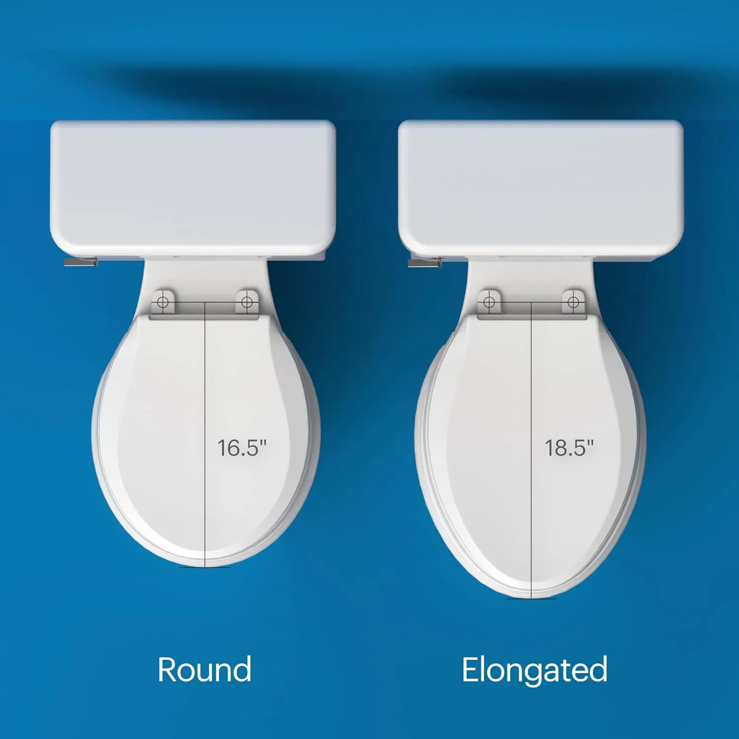 Brondell Bidet Toilet Seat S1400, Smart Toilet Seat, Dual Stainless-Steel, Self-Cleaning Nozzle With Clean Plus Technology, Endless Warm Water Bidet, Warm Air Dryer-Nightlight, Heated Seat, Round