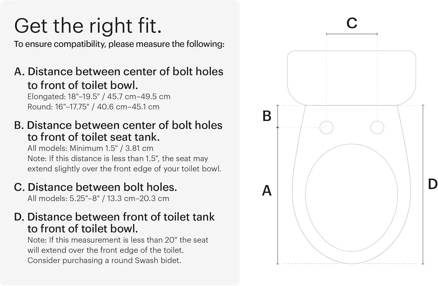 Brondell Bidet Toilet Seat S1400, Smart Toilet Seat, Dual Stainless-Steel, Self-Cleaning Nozzle With Clean Plus Technology, Endless Warm Water Bidet, Warm Air Dryer-Nightlight, Heated Seat, Round