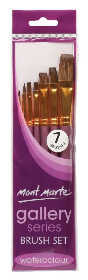 Brush Set Watercolour 7pce Gallery Series