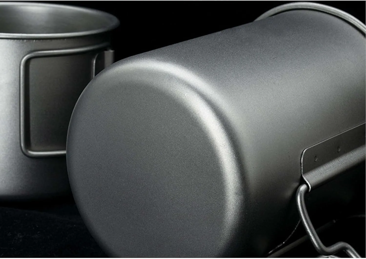 BTTSTRA Outdoor Pure Titanium Tea Cup Portable Coffee Cup Mug(350ML B)