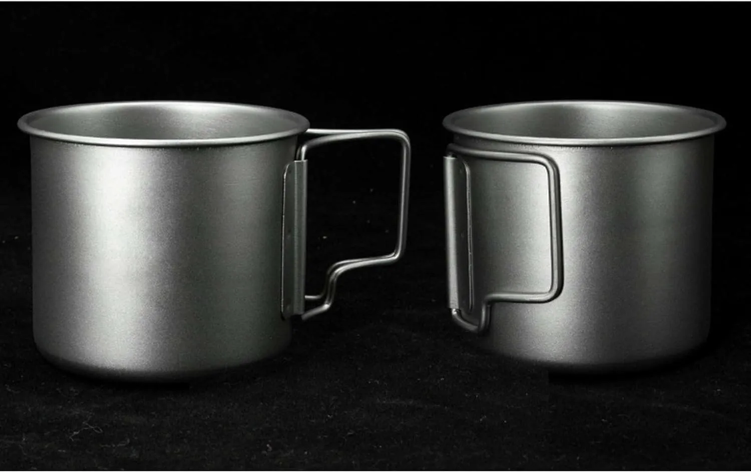 BTTSTRA Outdoor Pure Titanium Tea Cup Portable Coffee Cup Mug(350ML B)