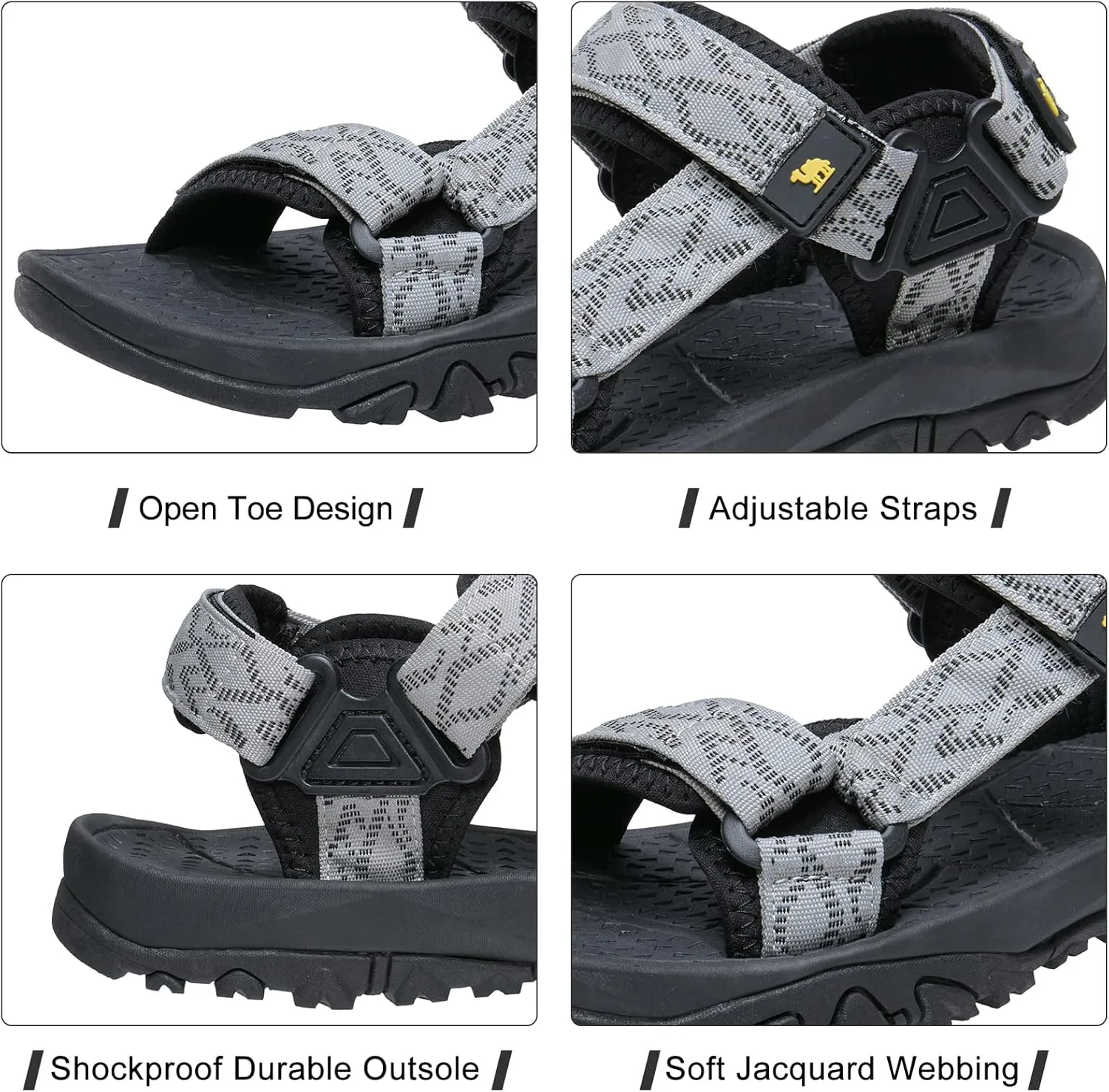 CAMELSPORTS Men’s Sandals Hiking Athletic Sandals Non-slip Water Sandals Comfortable Sport Sandals Open Toe Casual Beach Sandals