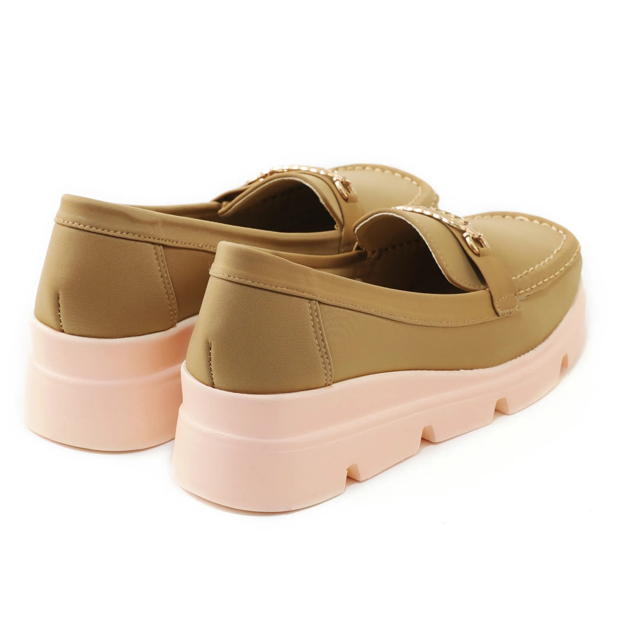Camia beige women wedge shoes